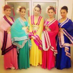kimono style dancers thailand