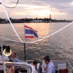 amazing boat party - sunset - river bangkok